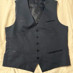Express Navy Blue Suit Vest XL Formal